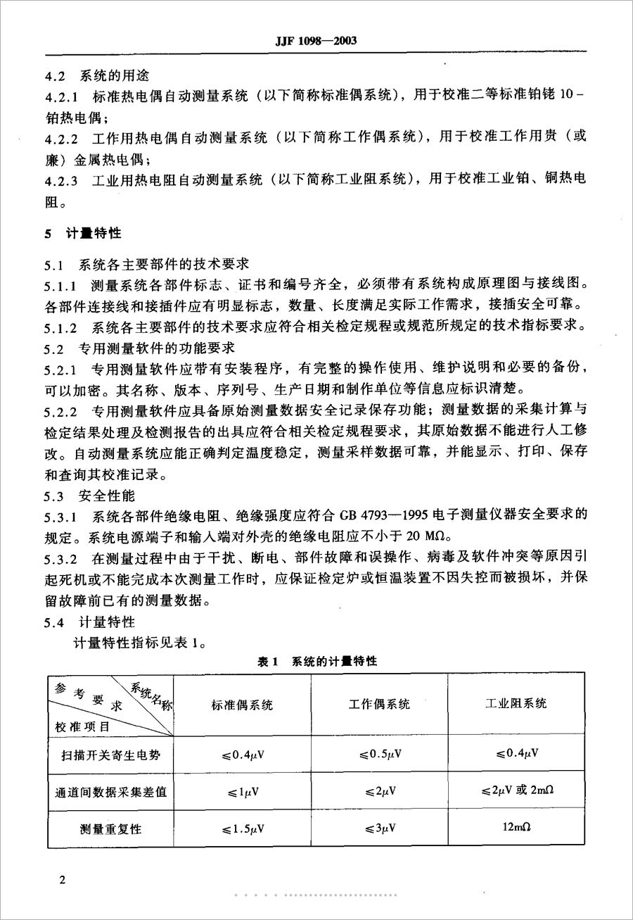 JJF1098-2003熱電偶、熱電阻自動(dòng)測(cè)量系統(tǒng)校準(zhǔn)規(guī)范